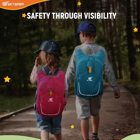 SKYSPER Kid Backpack for Boys Girls Kids Travel Backpack Day Pack for Outdoor Day Trips Kids 16" tall(Blue) in Kuwait