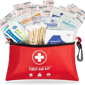 300pcs Professional First Aid Kit, Travel Trauma Emergency Kit with Basic First Aid Supplies and Survival Kit, Portable EVA Medical Kit for Backpacking, Home, Car, Climbing, Camping