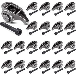 Tallew 20 Set LS1 Rocker Arms مع مجموعة Trunnions التي تمت ترقيتها ، Arms Rocker لمحركات LS من أجل 4.8 5.3 5.7 6.0 LS6 LQ4 LQ9 LY5 LM7 L33 ، المتانة