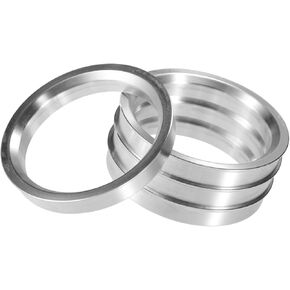 Motoforti 4pcs OD 66.6mm إلى ID 56.1mm Aluminium Car Hub Rings Centric Rings Bore Center Plastering Long