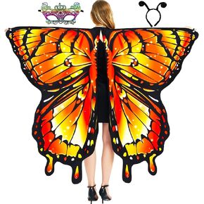 Butterfly Wings Adult Butterfly Costume for Women - Butterfly Cape Costume Perfect for Halloween