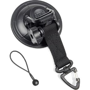 RED WOLF Heavy Duty 90MM Suction Cup Anchor Tie Down w/Rotatable Hanging Hook Hold up to 100 LBs/45.36KG for Outdoor Camping Tarp Car Window Ceiling Awning RV Board Boat Vehicle Glass Surfing 4 PCS