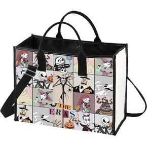 Bwktop Jack Tote Bag Sally Fans Gift Gift Tour Santa الكتف Bag Oogie Gift Mails & Lock & Zero Dog Permchandise