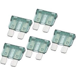 5pcs Blade Style Fuses 1A Blade Style Fuses Replacement for Automotive Car Boat Truck SUV RV Motorcycle Green Replacement Car Parts