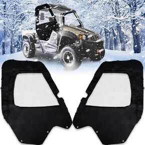Hisun 500 700 Soft Side Doors Cab Enclosure 900D Compatible with Hisun UTV 500 700 Axis 500 700 Coleman Outfitter 500 700 Massimo MSU500 Zipper Window
