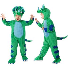 Morph Triceratops Costume For Kids, Toddler Dinosaur Outfit, Halloween Dinosaur Costume, T-Rex Dress Up