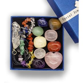 Crystals and Healing Stones, Healing Crystals, Chakra Stones, Crystals and Stones, Healing Crystals and Stones, Witchcraft kit, Witchcraft Supplies, Crystal Set, Crystal Box