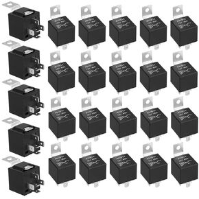 10 Pack JD1914 Car Relay, 12V 40A, 5 Pins SPDT, Automotive Switches and Starters, Waterproof Relay for Boat Tractor Truck Motorcycle (10)