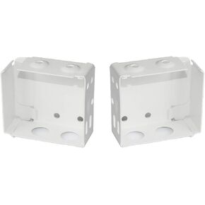 Cutelec 2PCS Box Box Bracket for Hight Plants 2Inch White Color Window Strends Headler Bracket