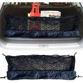شبكات بيك آب للبيك آب على طراز الظرف متوافق مع GMC Sierra ، Chevy Silverado 2013-2024 NYLON NYLON MESH Netting مع Carabiners الثقيلة (XXL)