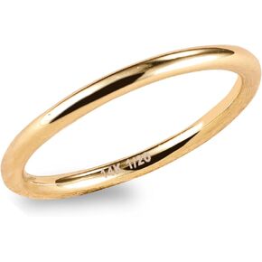 14K Gold Rings for Women, Gold Vermeil Rings Stacking Pinky Thumb Midi Stackable Statement Rings for Women Size 5 to 10
