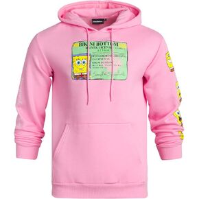 Nickelodeon Men's Spongebob و Patrick Fleece Sweetshirt-Hoodie للرجال والنساء للجنسين (الحجم: S-XL)