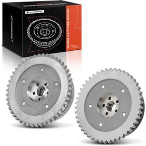 A-Premium 2PCS Exhaust & Intake Variable Valve Timing Sprocket Gear Camshaft Adjuster Phaser Compatible with Chevrolet Malibu, Impala, Colorado, Blazer & GMC Acadia, Canyon & Buick LaCrosse, Envision