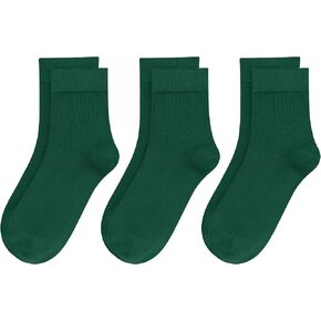 Womens Viscose Bamboo Crew Socks Thin Disual Ultra Soft Colorfliful فوق جوارب الكاحل المريحة 3/6 أزواج