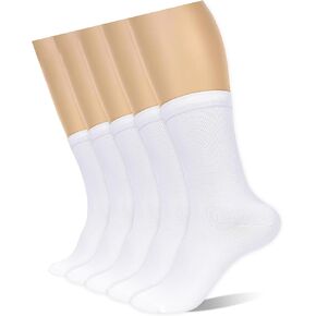 Women's Loose Calf Cotton Crew Socks Long Seamless Breathable All-Season Socks