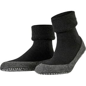 FALKE Women's W HP Cosyshoe Slipper Sock Merino Wool Grey Pink White 1 Pair, 6.5-7.5