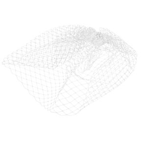 White Veil Headdress Wedding Headpiece Bride Birdcage Face Veil Tea Party Headpiece Wedding Hair Accessory for Bride