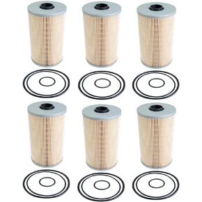 6PCS FS19765 Fuel Water Separator Compatible with ISX ISL9 ISX15 ISX12 X12 X15 ISX11.9 Diesel Engine Replaces FS19764 P550851 PF7930 WF10005