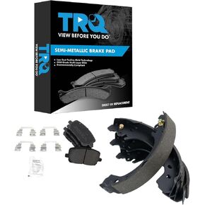 TRQ Brake Pads Semi-Metallic Compatible with 2003-2008 Toyota Corolla