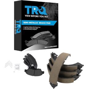 TRQ Brake Pads Semi-Metallic Compatible with 2007-2008 Honda Fit