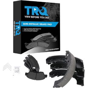 TRQ Brake Pads Semi-Metallic Compatible with 1994-1997 Honda Civic del Sol