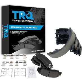 TRQ Brake Pads Semi-Metallic Compatible with 1991-2002 Honda Accord 1997-2001 CR-V