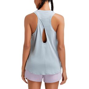 RUNNING GIRL Racerback Running Yoga Athletic Tank Tops for Women, Sleeveless Workout Tank Tops Woman Tennis Shirts
