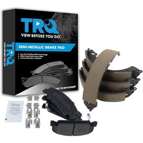TRQ Brake Pads Semi-Metallic Compatible with 1992-2000 Honda Civic