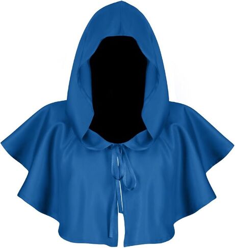 Unisex Halloween Grim Cowl Cloak Medieval Wicca Pagan Hooded Cape Christmas Cosplay Costumes Poncho For Men Women in Kuwait