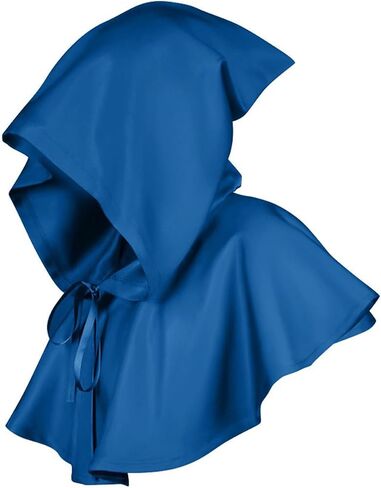 Unisex Halloween Grim Cowl Cloak Medieval Wicca Pagan Hooded Cape Christmas Cosplay Costumes Poncho For Men Women in Kuwait