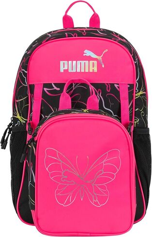 PUMA Unisex Kid's Colony Lunch Kit & Backpack Combo, Knockout Pink, Medium in Saudi Arabia
