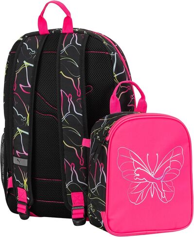 PUMA Unisex Kid's Colony Lunch Kit & Backpack Combo, Knockout Pink, Medium in Saudi Arabia