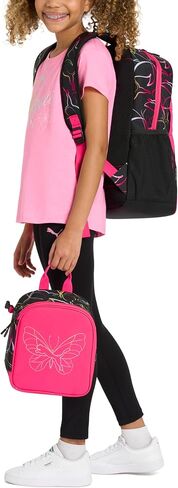 PUMA Unisex Kid's Colony Lunch Kit & Backpack Combo, Knockout Pink, Medium in Saudi Arabia