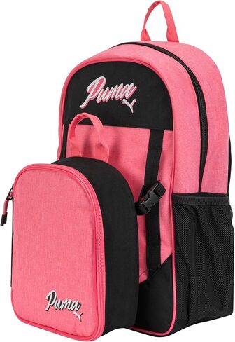 PUMA Unisex Kid's Colony Lunch Kit & Backpack Combo, Knockout Pink, Medium in Saudi Arabia