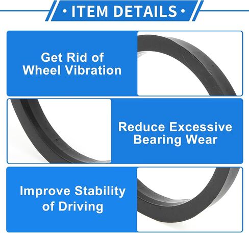 100.1mm to 87.1mm Car Wheel Hub Centric Rings Black Polycarbonate Wheels Center Shaft Shock Absorbing Hubrings 4 Pcs in Saudi Arabia