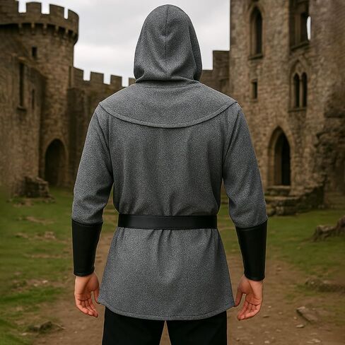 Renaissance Chain Mail Armor Tunic Shirt Medieval Knight Costume Set in Saudi Arabia