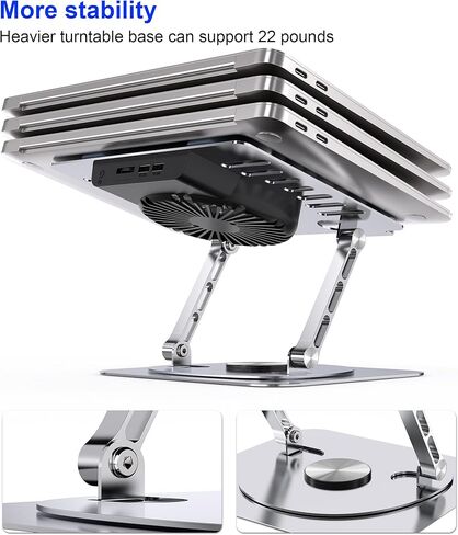 Adjustable Laptop Stand,Laptop Stand for Desk.Compatible with MacBook iPad Dell HP Lenovo ThinkPad Acer ASUS Samsung and More 10-15" Laptops Tablets​ in Kuwait