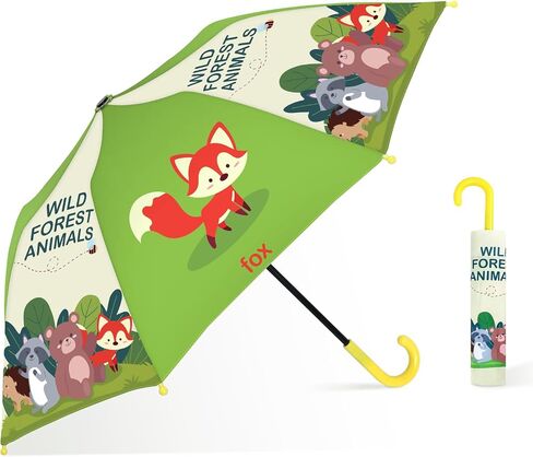 Kids Umbrella, Safety Windproof Umbrella with Easy-Grip Hook Handle for Toddler Girls and Boys in Saudi Arabia