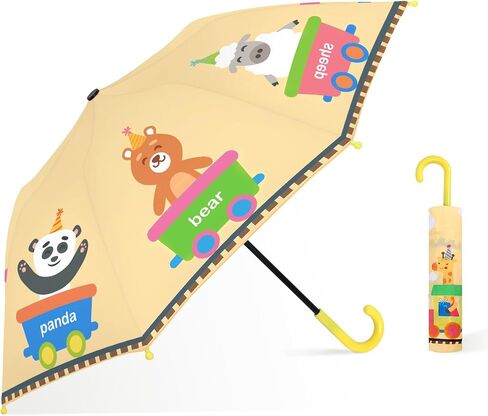 Kids Umbrella, Safety Windproof Umbrella with Easy-Grip Hook Handle for Toddler Girls and Boys in Saudi Arabia