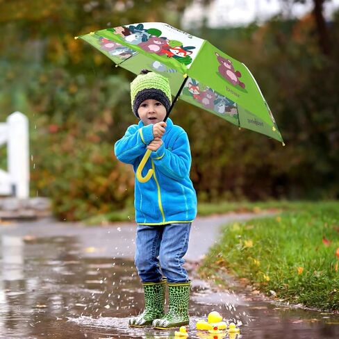Kids Umbrella, Safety Windproof Umbrella with Easy-Grip Hook Handle for Toddler Girls and Boys in Saudi Arabia