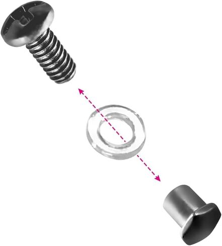 Replacement Screws for Prada Eyeglasses Sunglasses to Mount Lenses (Gunmetal) in Kuwait