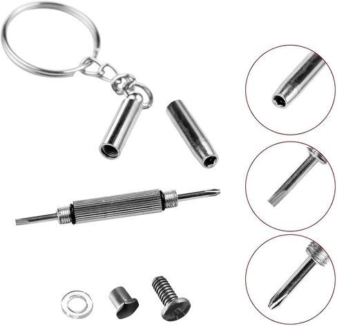 Replacement Screws for Prada Eyeglasses Sunglasses to Mount Lenses (Gunmetal) in Kuwait