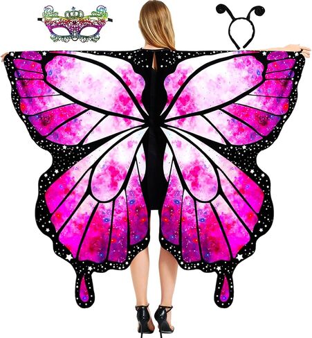 Butterfly Wings Adult Butterfly Costume for Women - Butterfly Cape Costume Perfect for Halloween in Kuwait