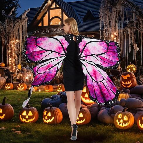 Butterfly Wings Adult Butterfly Costume for Women - Butterfly Cape Costume Perfect for Halloween in Kuwait