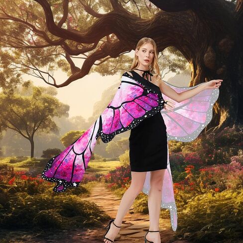 Butterfly Wings Adult Butterfly Costume for Women - Butterfly Cape Costume Perfect for Halloween in Kuwait