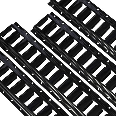 مجموعة سكة حديد ربطة عنق الإلكترونية ، 2 'e track Rail 4 Pack للمرائب ، الشاحنات ، المقطورات ، تعادل الدراجات النارية ، معطف مسحوق ، 6000 رطل قوة كسر in Kuwait