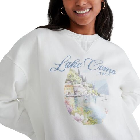 Aeropostale Women's Lake Como Crew Sweatshirt in Saudi Arabia