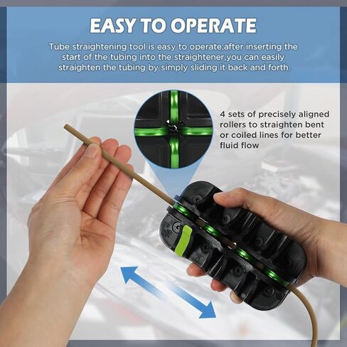Tubing Straightener For 3/16In Fuel And Brake Line Straightening Tool Rust/Wear Resistant Tube Straightener Handheld Tube Straightening Tool For Coiled Copper,Steel,Stainless Steel,Aluminum Tubing in Saudi Arabia