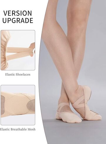 أحذية الباليه للفتيات باليه نعال ناعمة حذاء رقص ناعم لطفل صغير/طفل كبير/نساء in Kuwait