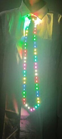 Halloween LED Light up Tie Necktie for Light up Rave Clothes Luminous Glow in the Dark in Saudi Arabia
